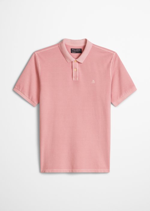 Polo shirt piqué regular garment-dyed — Rose Mauve