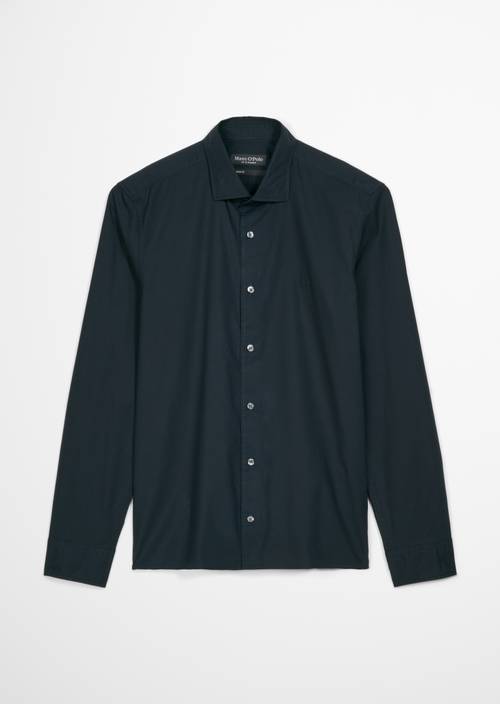 Chemise shaped Dark Navy en vue isolée sans mannequin