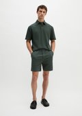 Regular-Fit Jersey Shorts with a fine waffle structure - gray