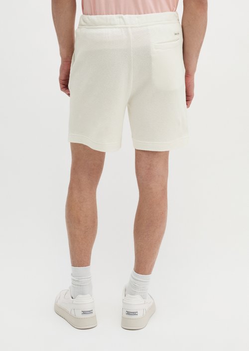 Regular-Fit Jersey Shorts — Silky White