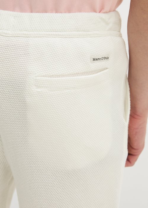 Regular-Fit Jersey Shorts — Silky White