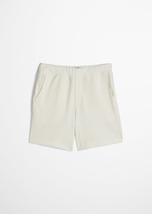 Regular-Fit Jersey Shorts — Silky White