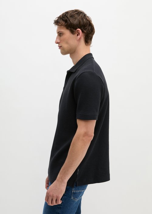 Regular-fit polo shirt — Black