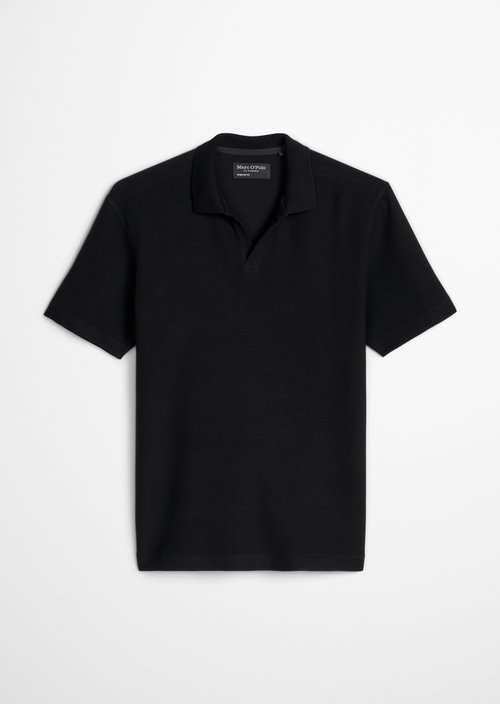 Regular-fit polo shirt — Black