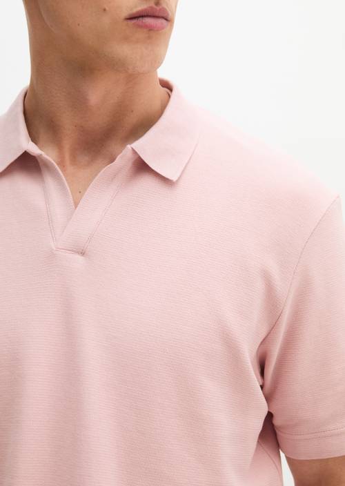 Polo coupe classique Rose Mauve en vue détaillée