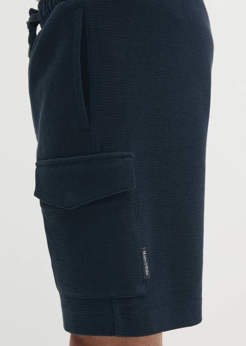 Regular sweatpants Dark Navy in detail view
