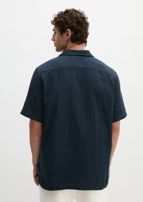 Regular short-sleeved shirt — Dark Navy
