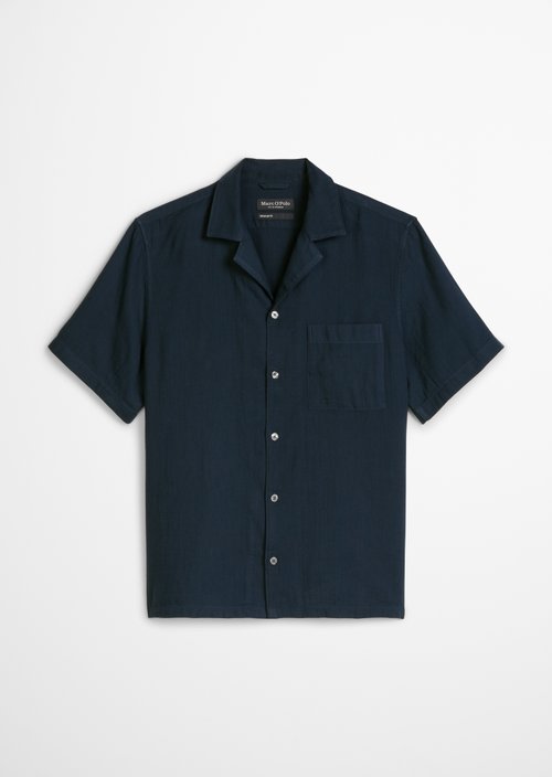 Regular short-sleeved shirt — Dark Navy