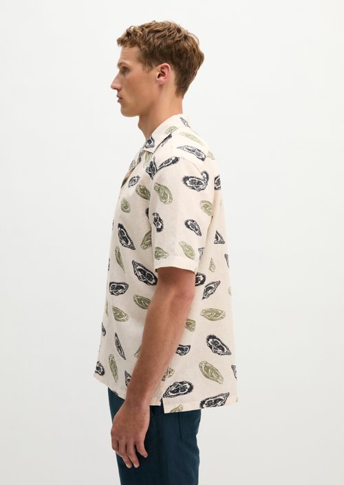 Regular short-sleeved shirt — Light Beige