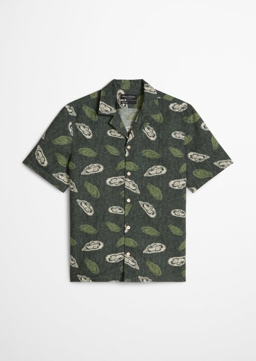 Regular short-sleeved shirt — Dark Green