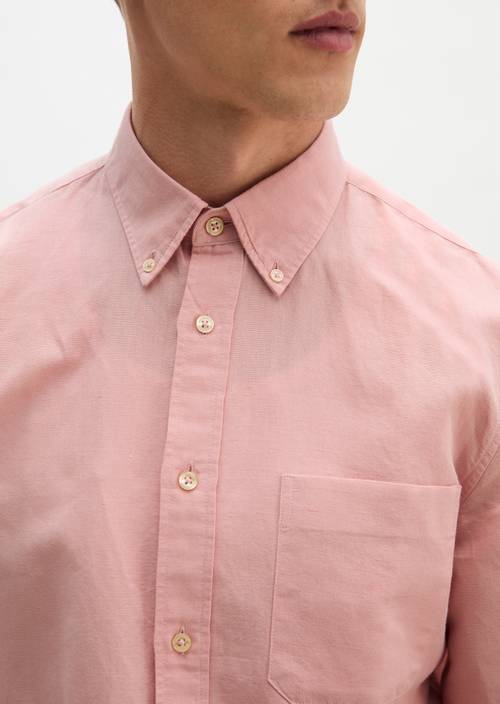 Regular shirt Rose Mauve in detail view
