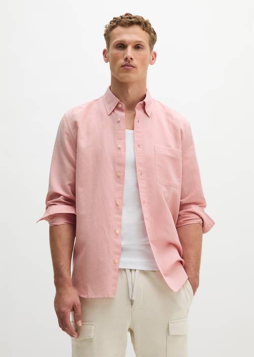 Regular shirt Rose Mauve in front view