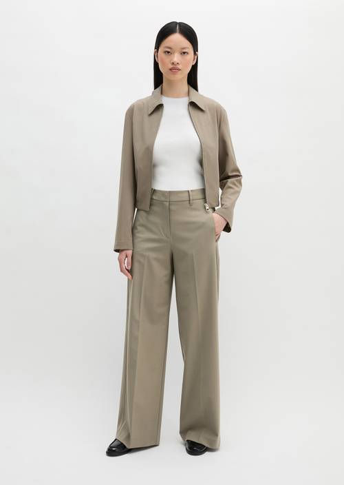 DFB Travel Collection suit trousers Frozen Taupe in front view