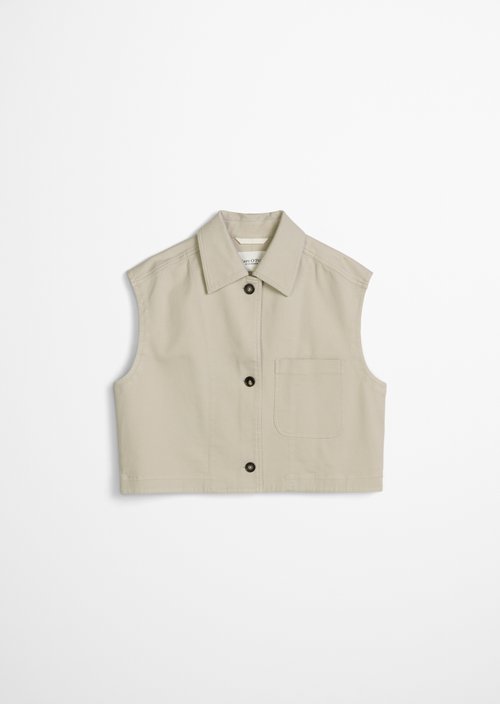 Vest boxy — Linen Beige