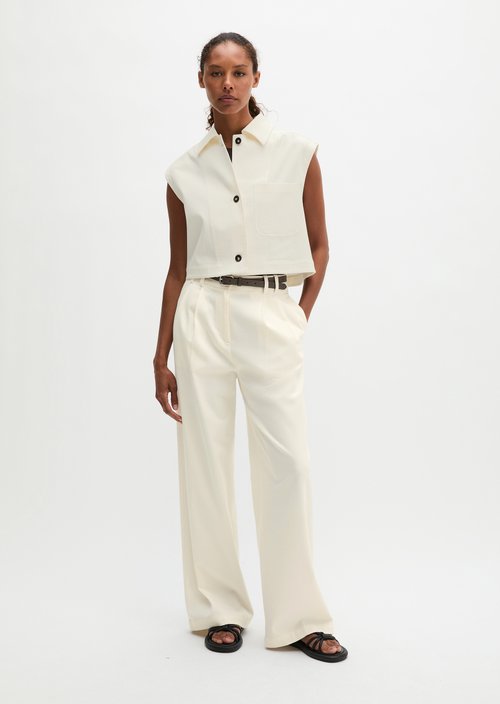 Vest boxy — White Cotton