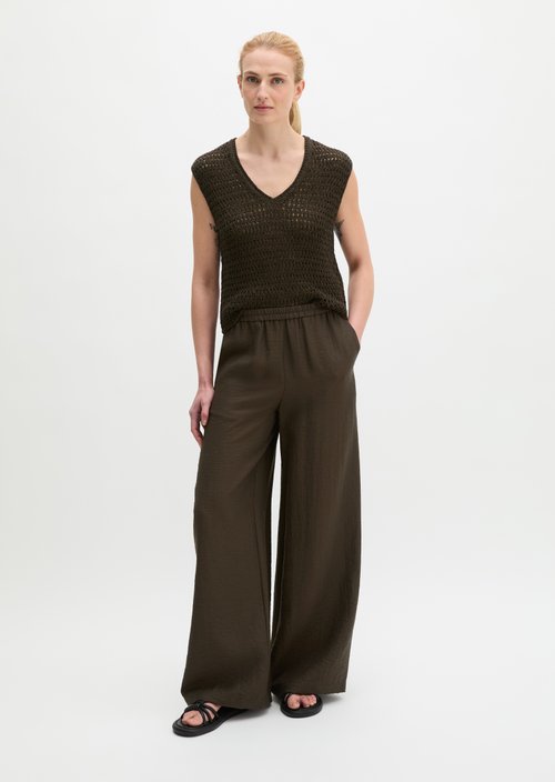 Pull-on pants wide — Mossy Earth