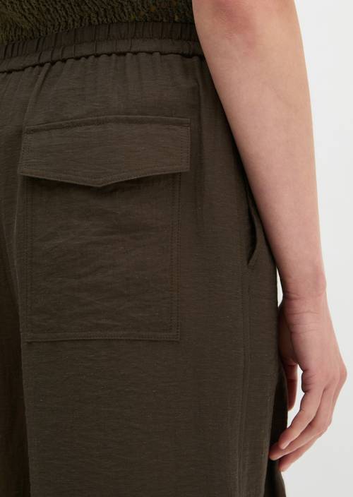 Pull-On-Pants wide Mossy Earth in Detailansicht