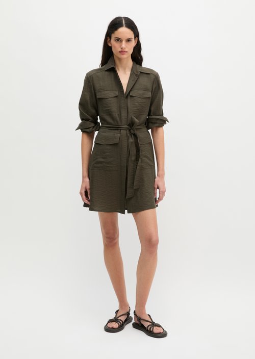 Safari style flared dress — Mossy Earth