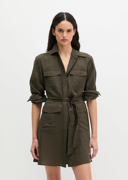 Safari style flared dress — Mossy Earth