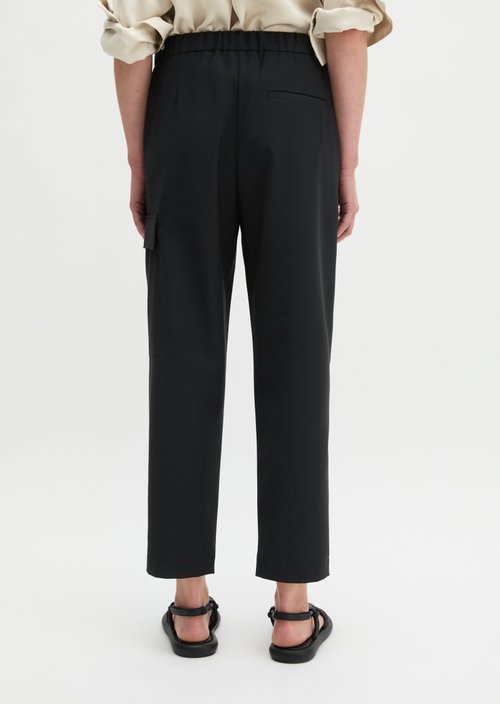 Pull-on cargo pants regular — Black
