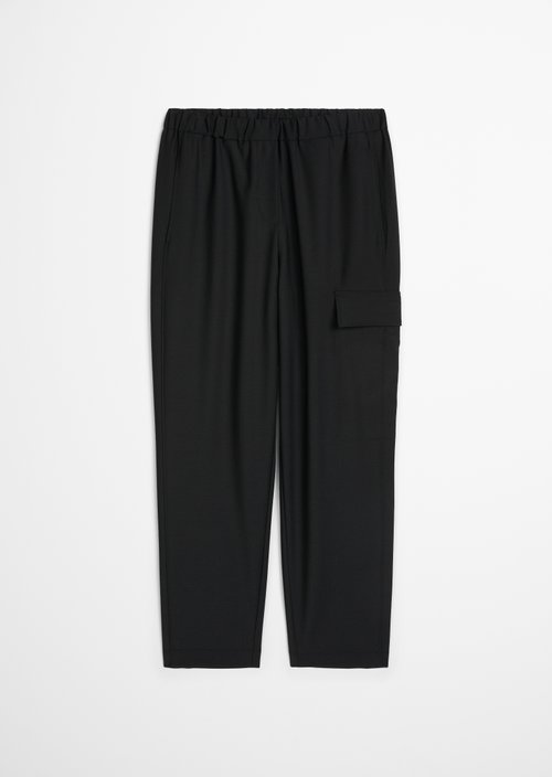 Pull-on cargo pants regular — Black