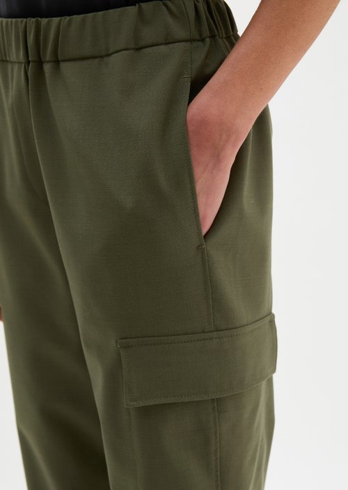 Pull-on cargo pants regular — Wild Olive