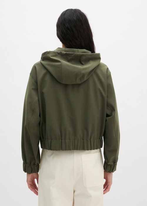 Regular hooded blouson — Wild Olive