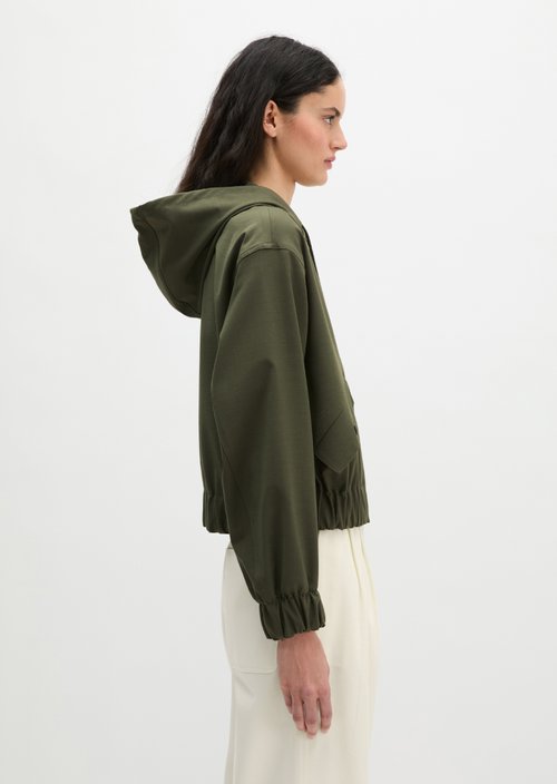 Regular hooded blouson — Wild Olive