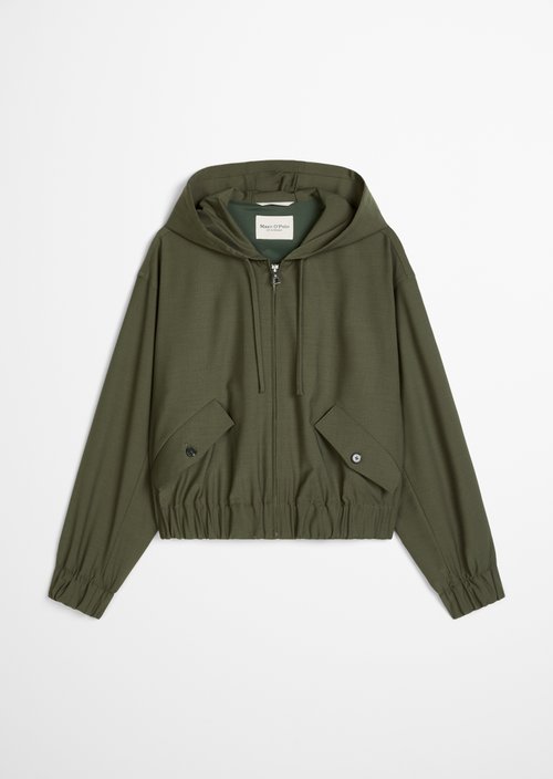 Regular hooded blouson — Wild Olive