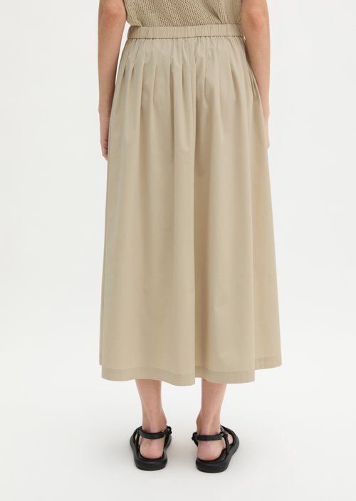 Flared skirt — Linen Beige