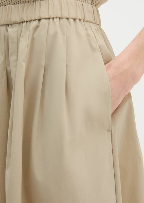 Jupe évasée Linen Beige en vue détaillée