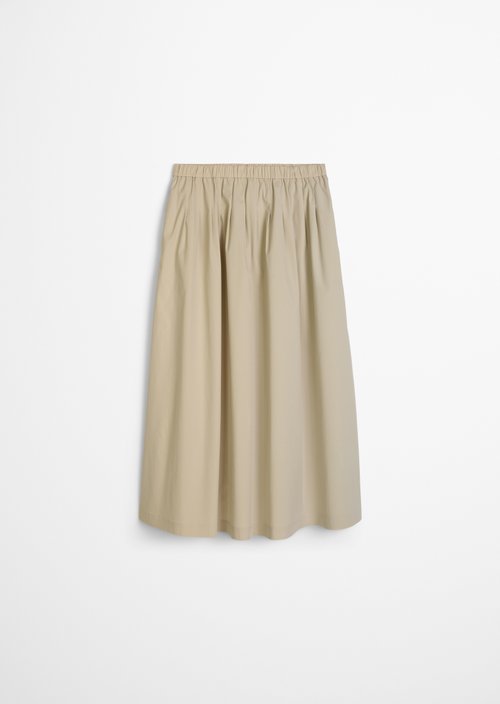 Flared skirt — Linen Beige