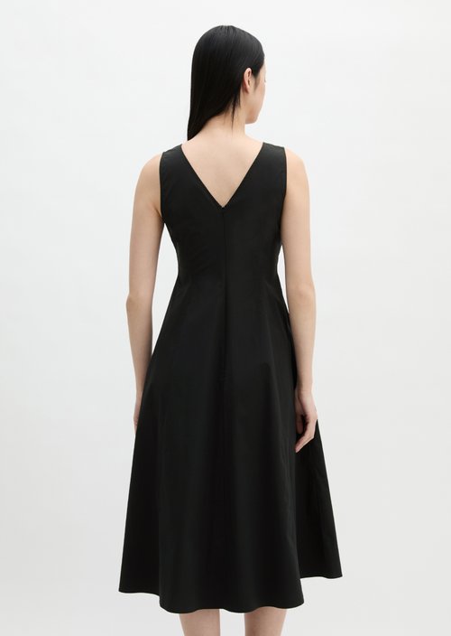 Dress with flared skirt — Black