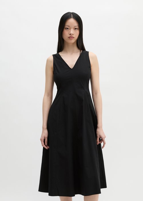 Dress with flared skirt — Black