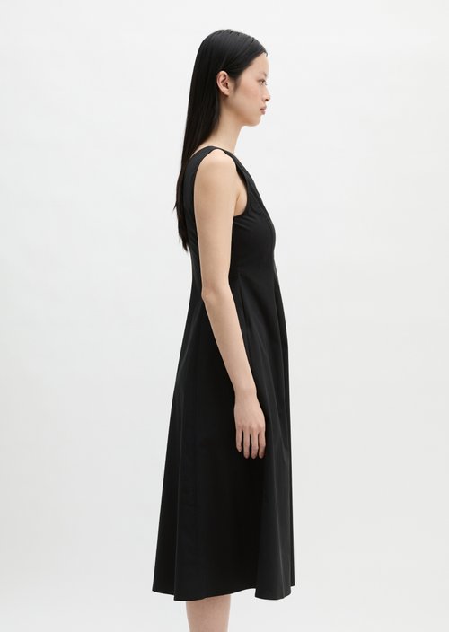 Dress with flared skirt — Black