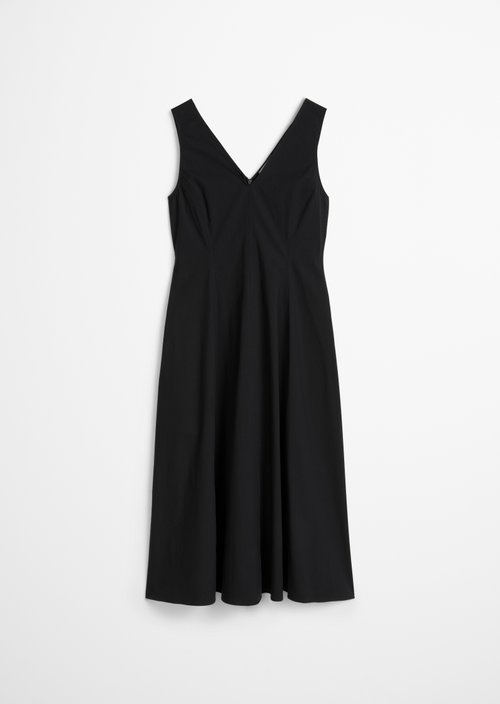 Dress with flared skirt — Black