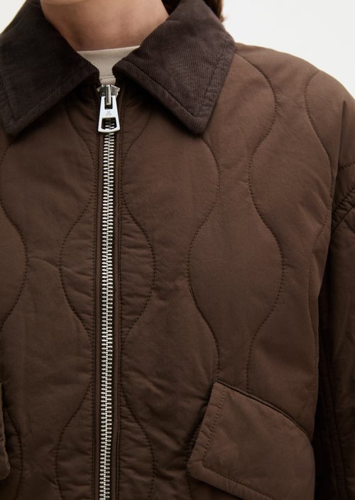 Barn-style regular cotton quilted jacket — Mossy Earth