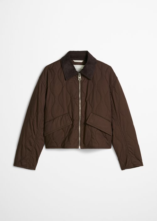 Barn-style regular cotton quilted jacket — Mossy Earth