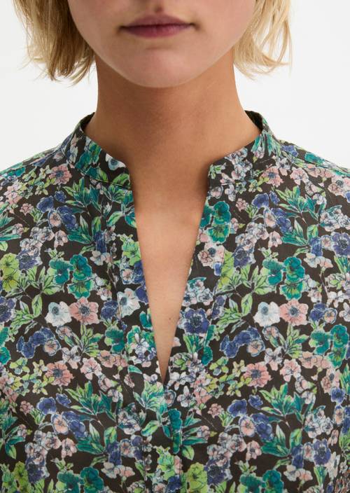 Blouse relaxed Medium Brown en vue détaillée
