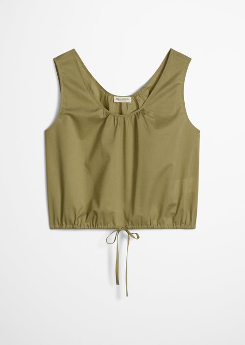 Sleeveless blouse regular — Pure Sage