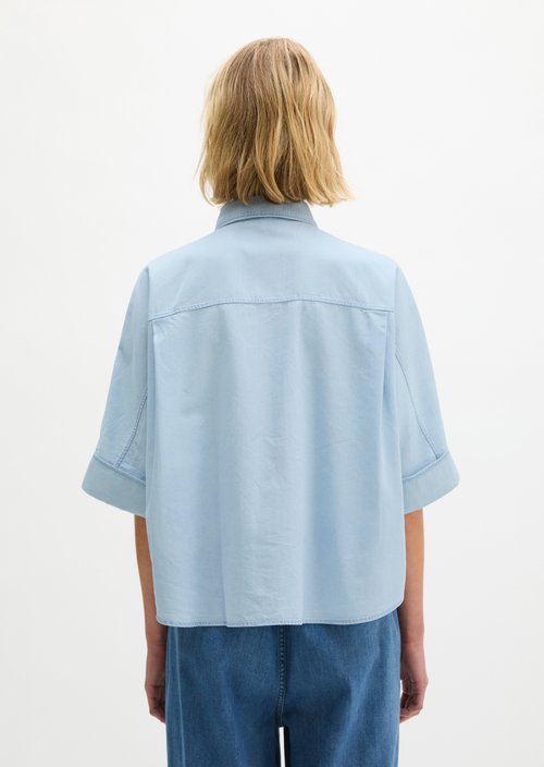 Relaxed denim blouse — Light Blue