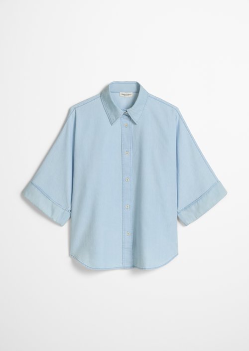 Relaxed denim blouse — Light Blue