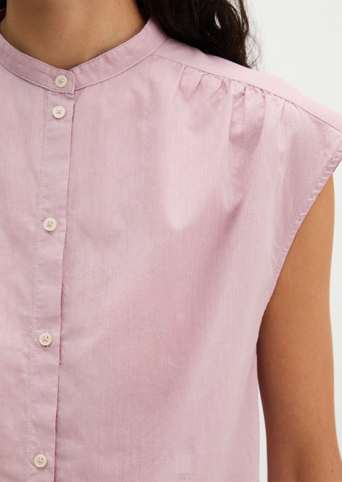Relaxed sleeveless blouse — Mild Rose