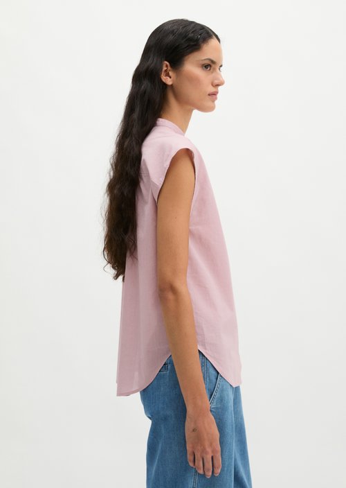 Relaxed sleeveless blouse — Mild Rose