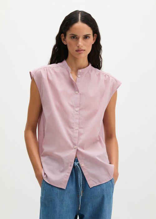 Relaxed sleeveless blouse — Mild Rose