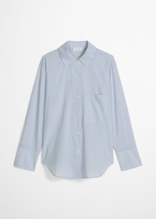 Regular blouse with bow detail — Morning Blue