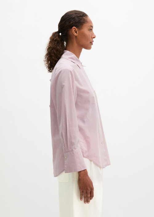 Regular blouse with bow detail — Mild Rose
