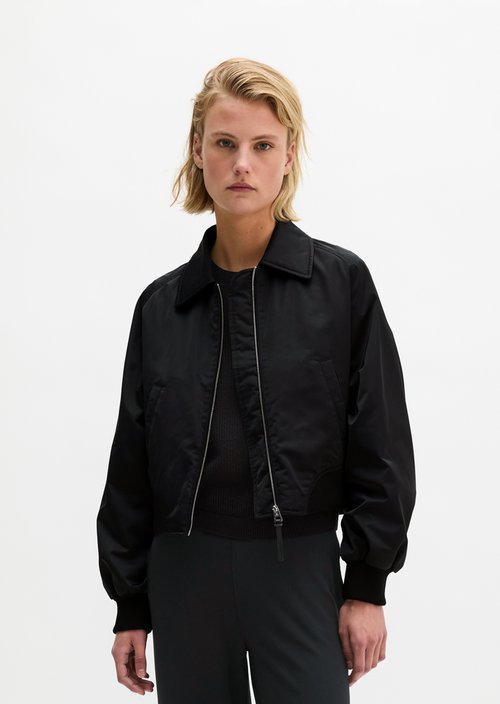 Regular aviator-style blouson — Black