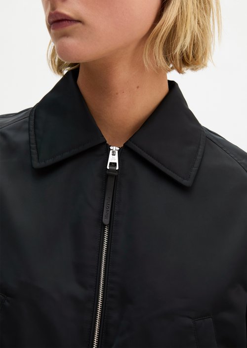 Regular aviator-style blouson — Black