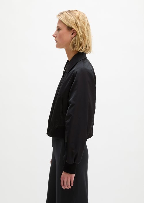 Regular aviator-style blouson — Black